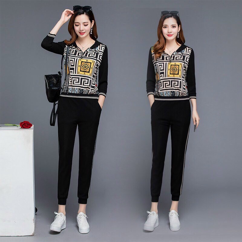 Set Bộ Thể Thao Họa Tiết Dân Gian - BTN124